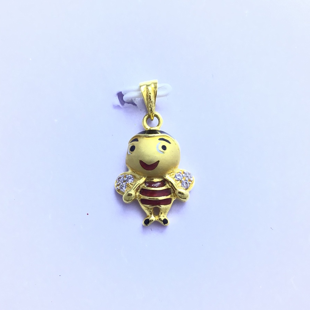 HONEY BEE FANCY GOLD PENDANT
