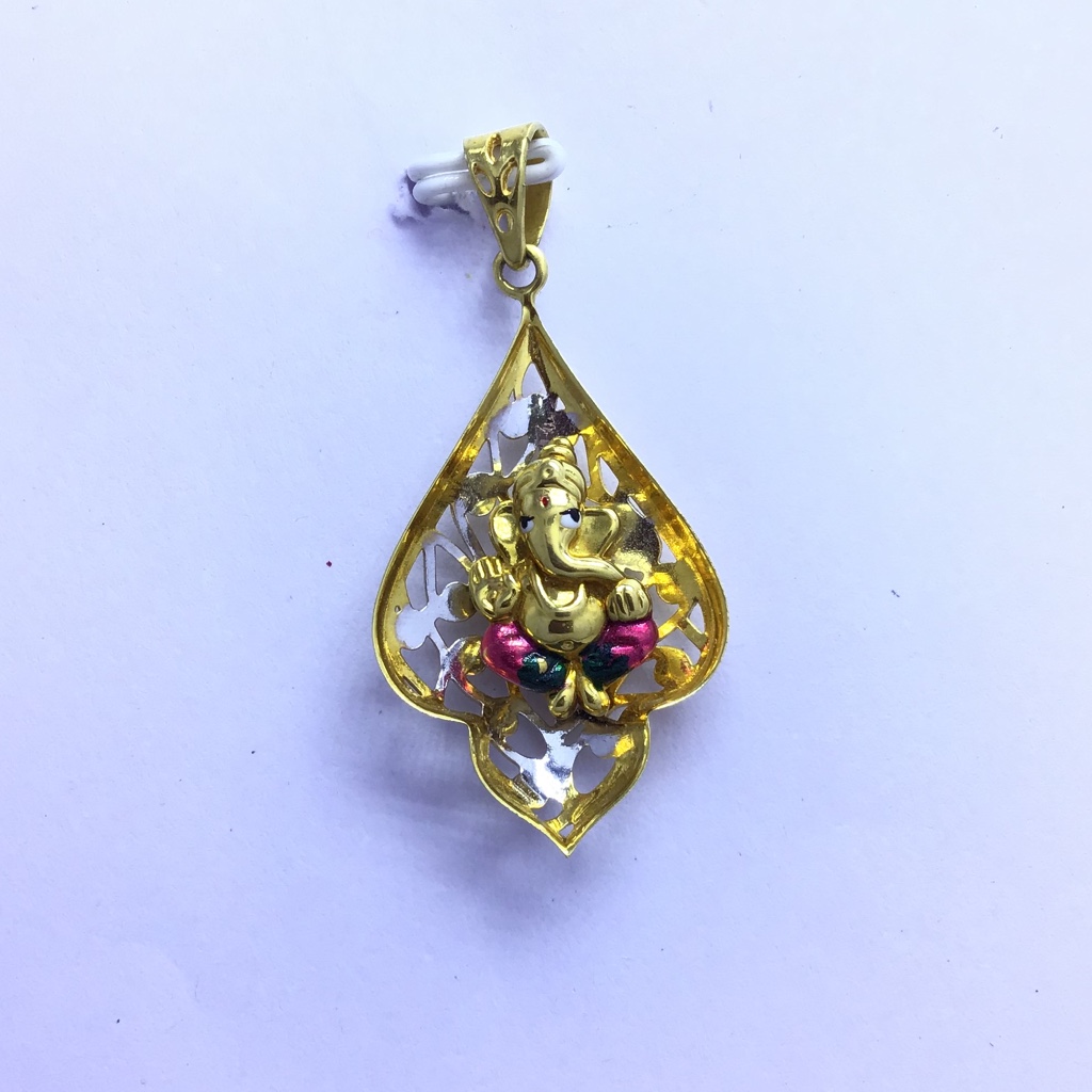 GANESHJI FANCY GOLD PENDANT