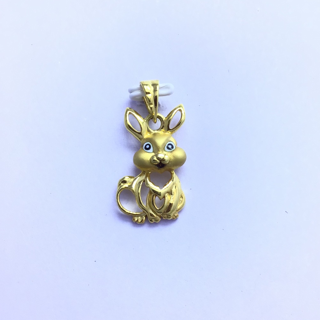 DESIGNING RABBIT FANCY GOLD PENDANT