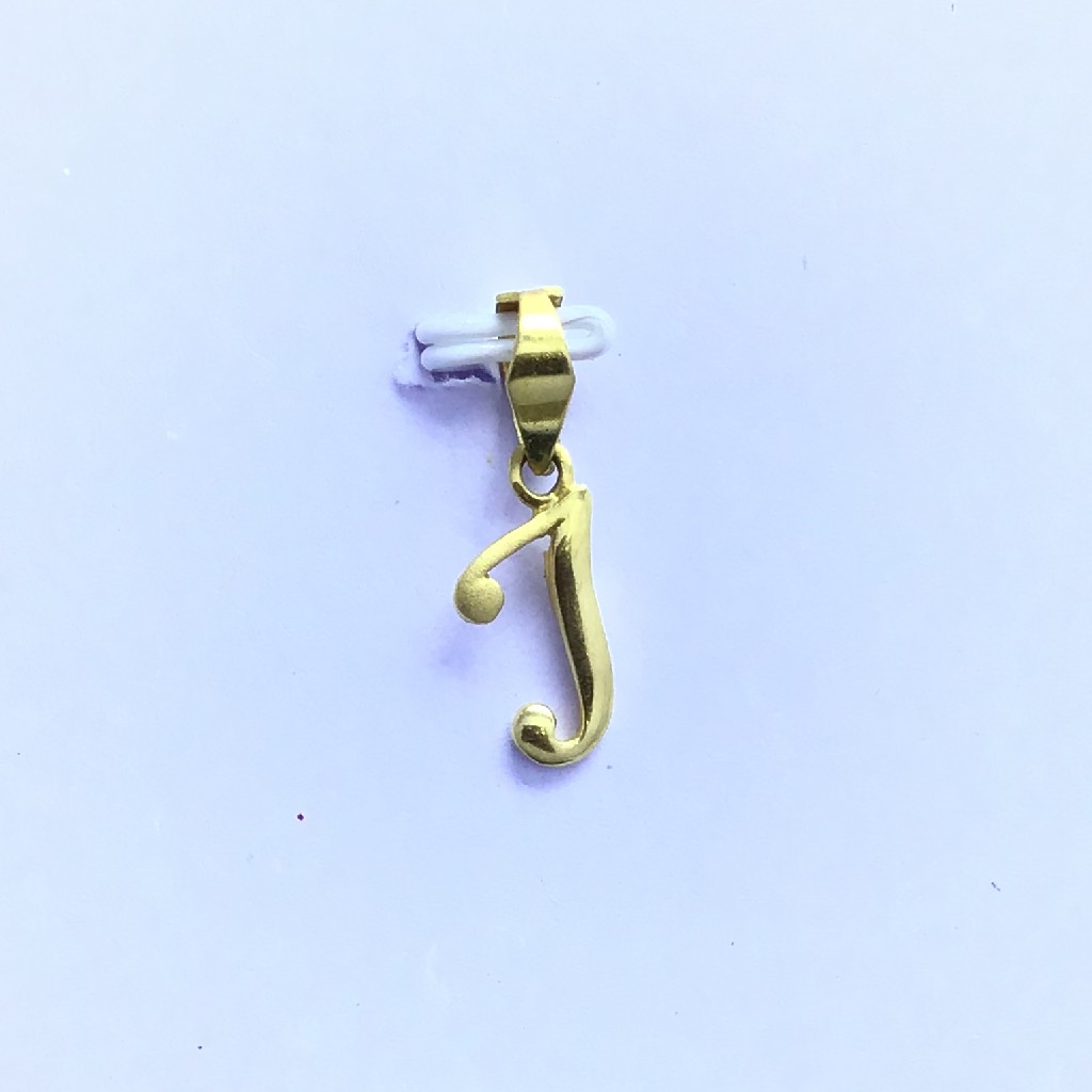 DESIGNING FANCY J LETTER PENDANT