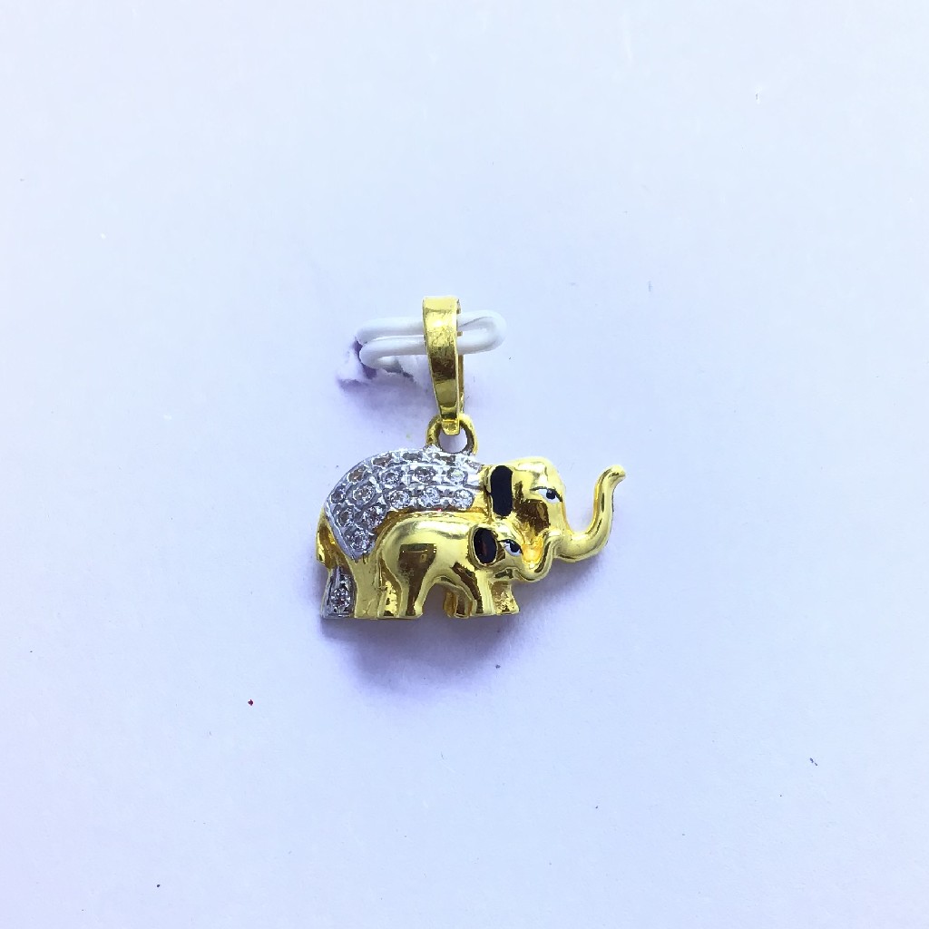 DESIGNING FANCY ELEPHANT GOLD PENDANT
