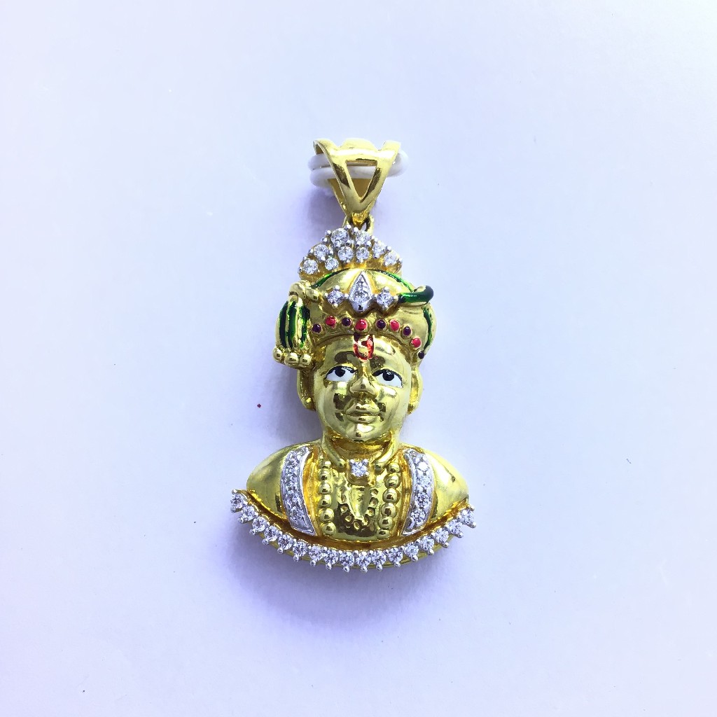 SWAMINARAYAN FANCY GOLD PENDANT