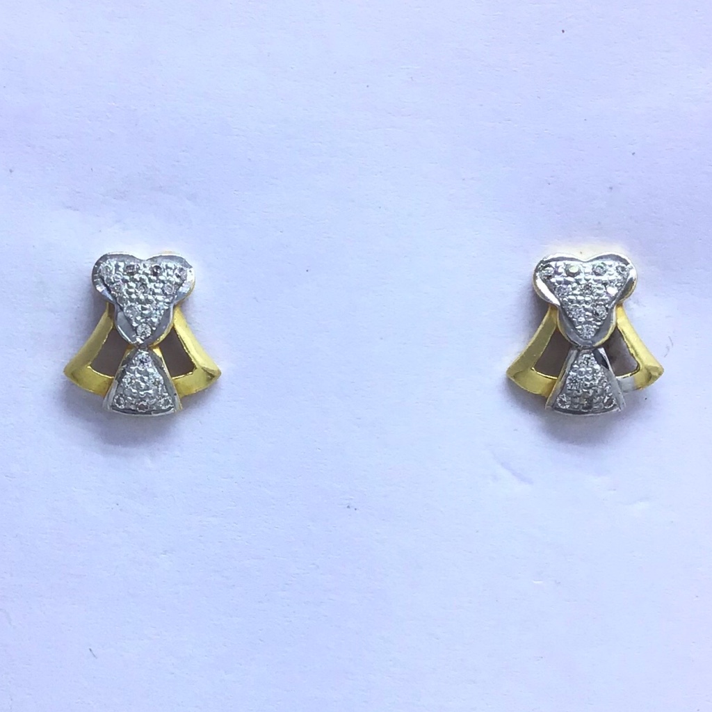 designed fancy gold earrings