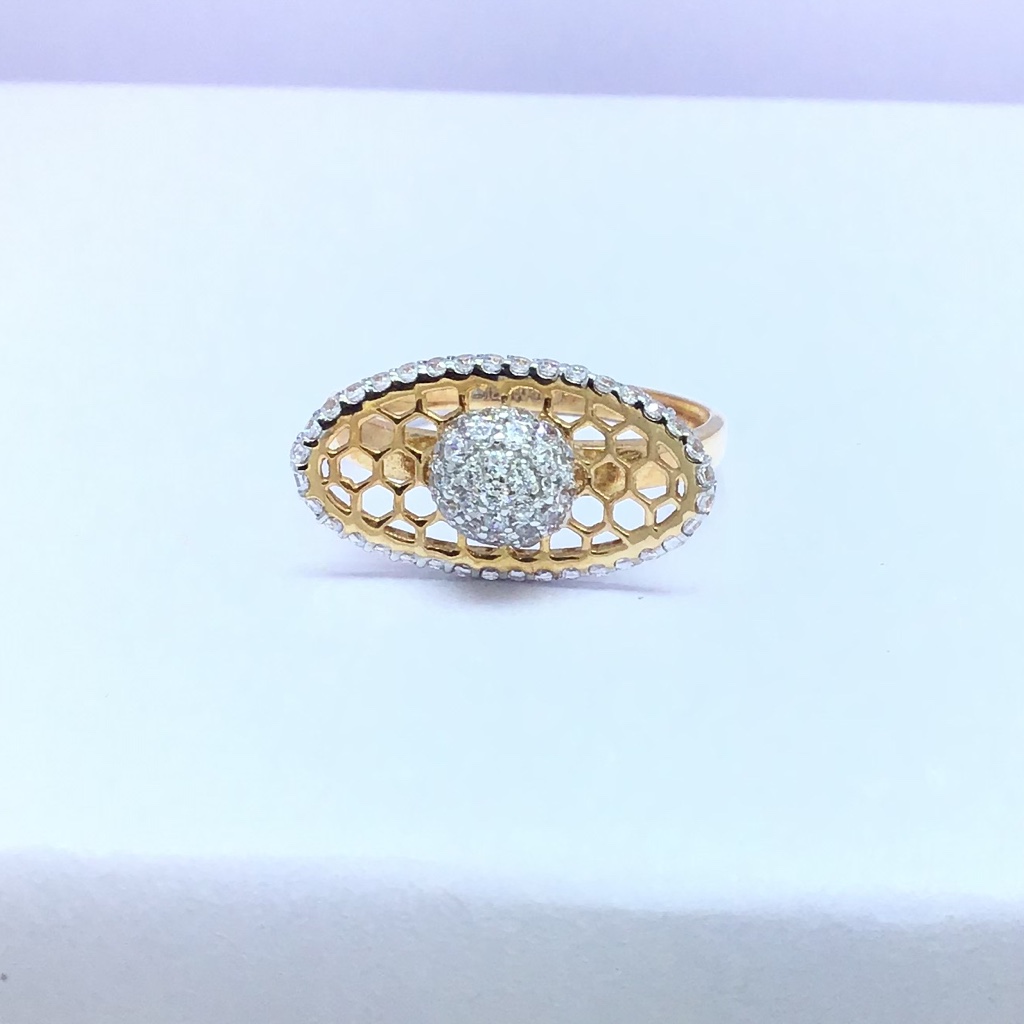 designing fancy ladies rose gold ring