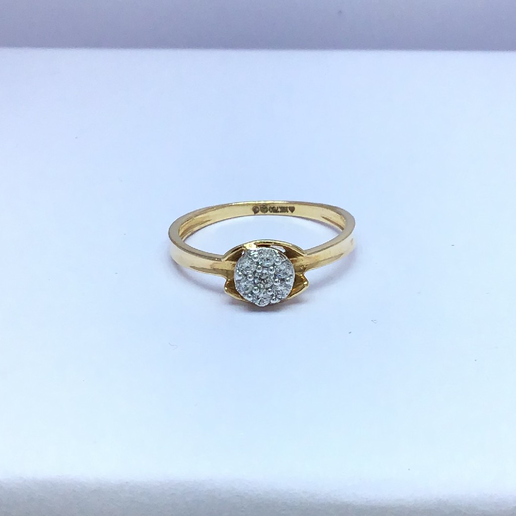 fancy rose gold ladies ring