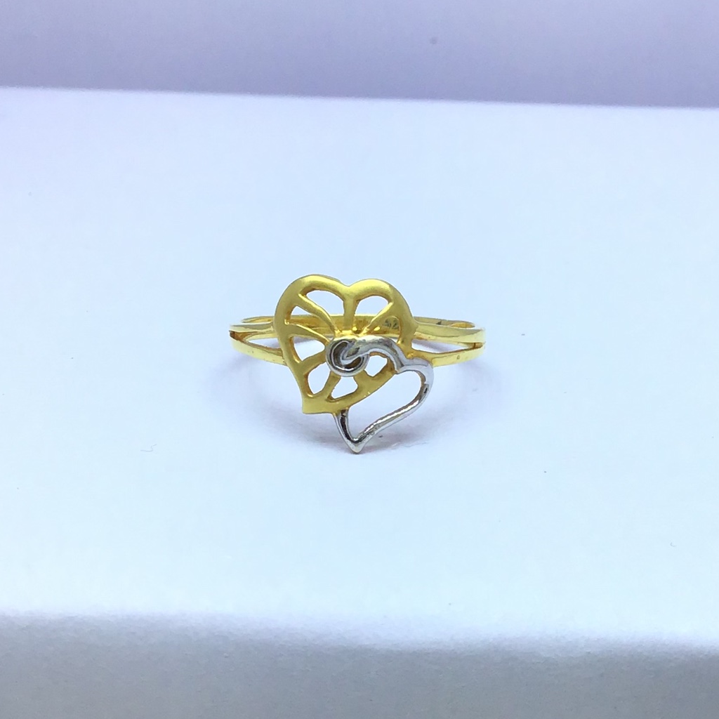designing heart fancy gold ladies ring