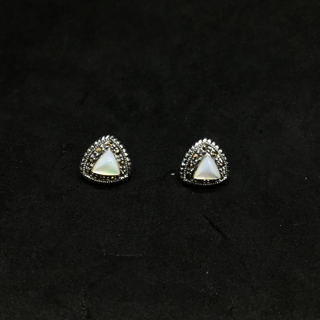 925 fancy stone earring