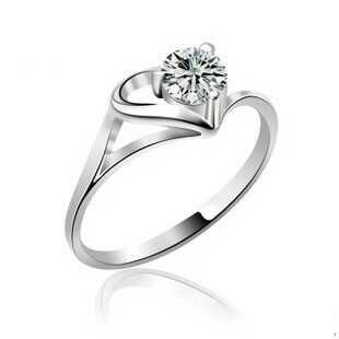 925 Sterling Silver Diamond Ring