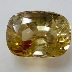 12.85ct cushion yellow yellow-sapphire-pukhraj