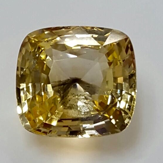 11.86ct cushion yellow yellow-sapphire-pukhraj