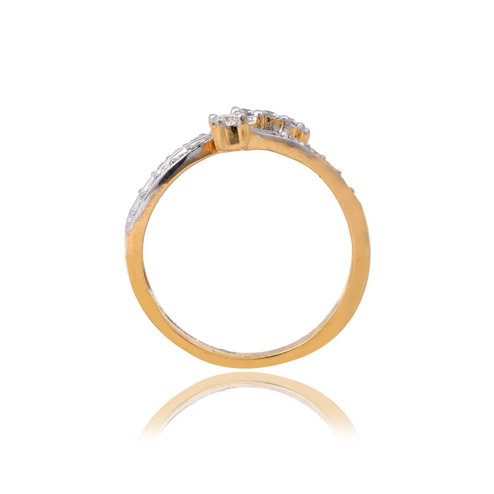 916 Gold Engagement Ring - Image 4
