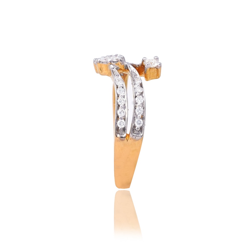 916 Gold Engagement Ring - Image 2