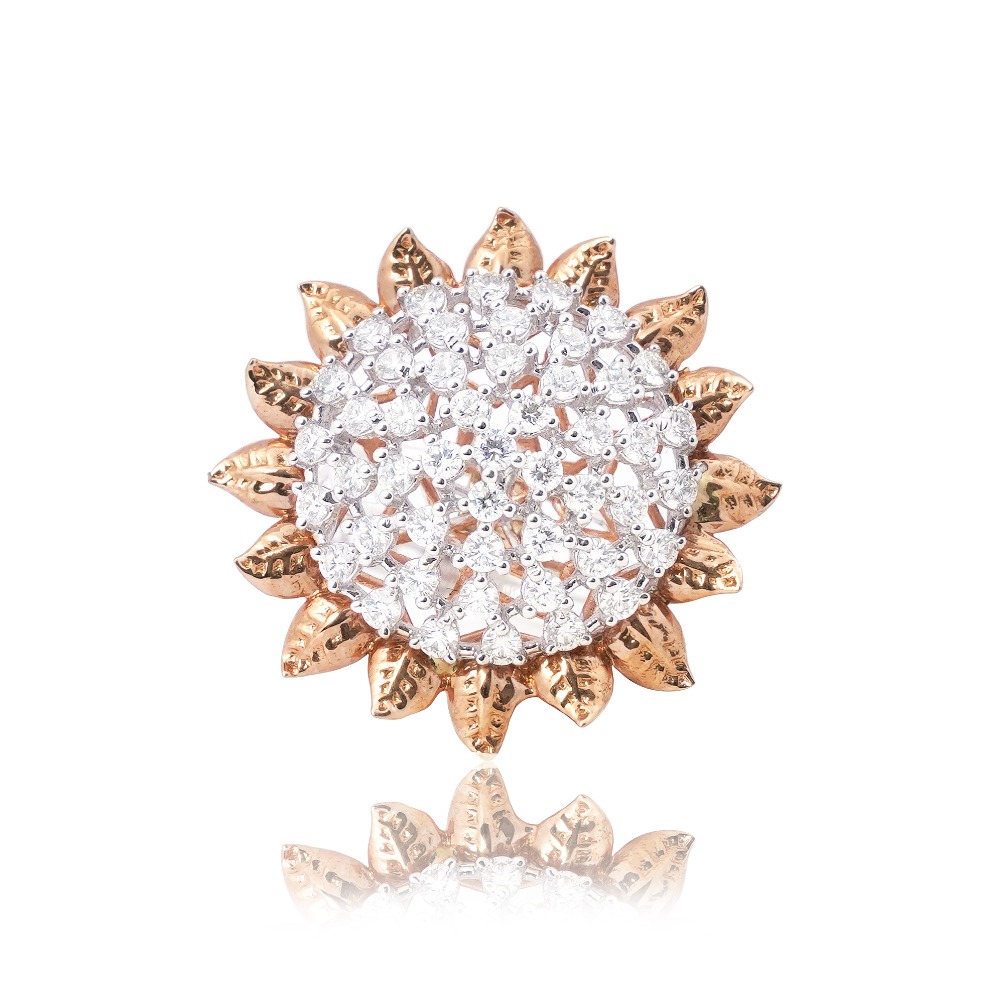 18Kt Rose Gold Diamond Cocktail Ring