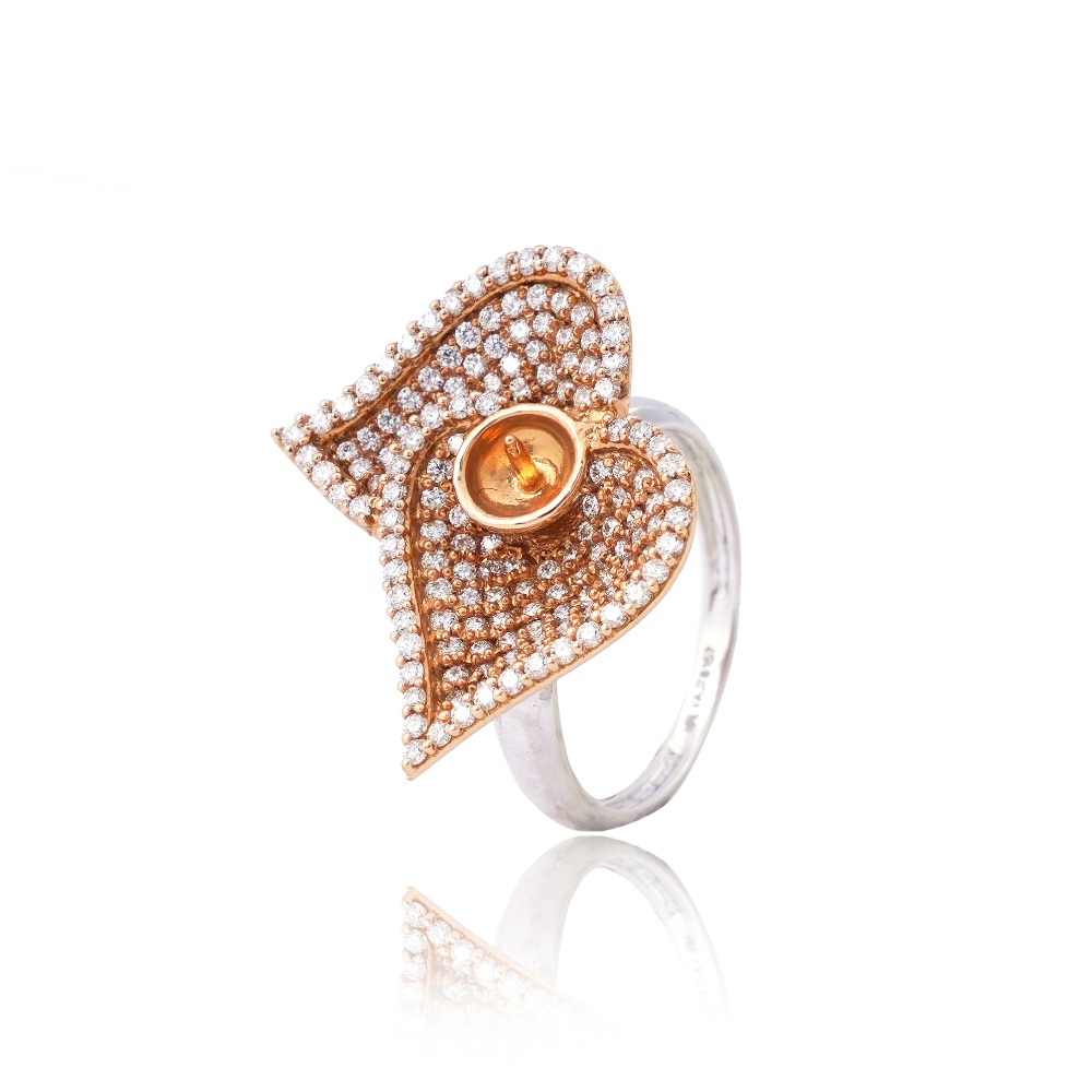 916 Gold Modern Design Diamond Ring - Image 4