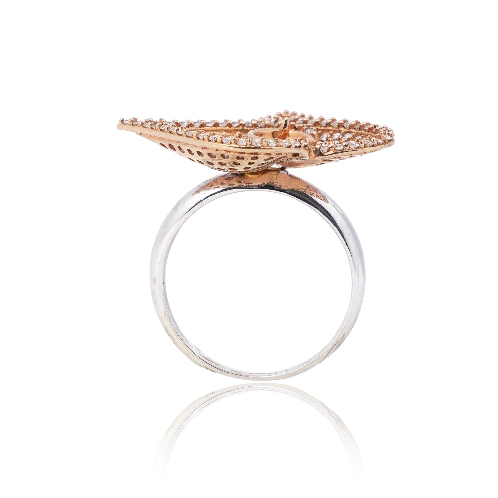 916 Gold Modern Design Diamond Ring - Image 3