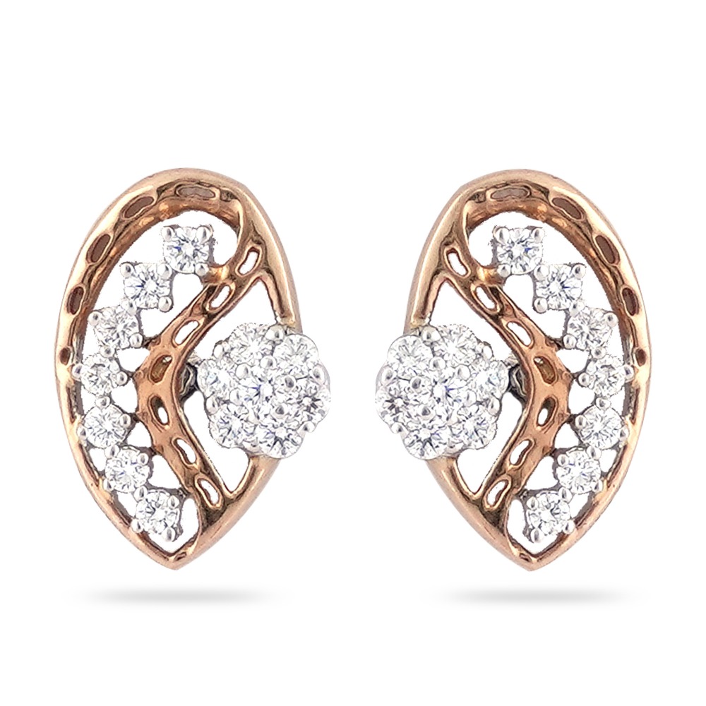 916 gold Hallmark Classis Diamond earring