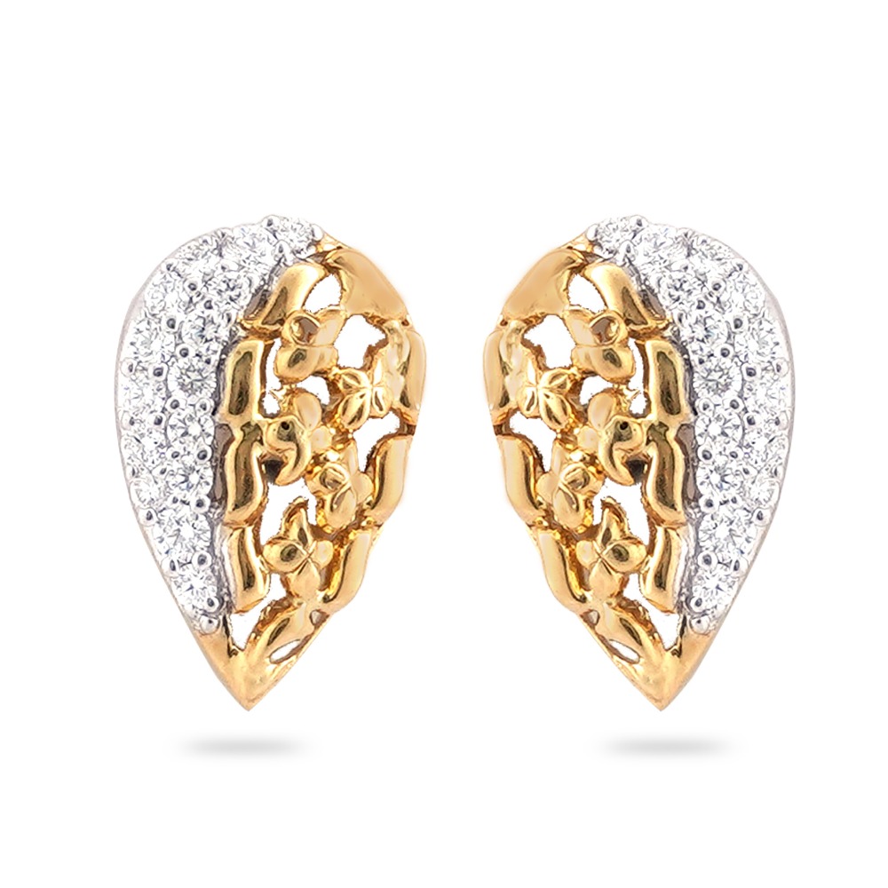 22KT Gold New Exclusive Diamond Desing earring