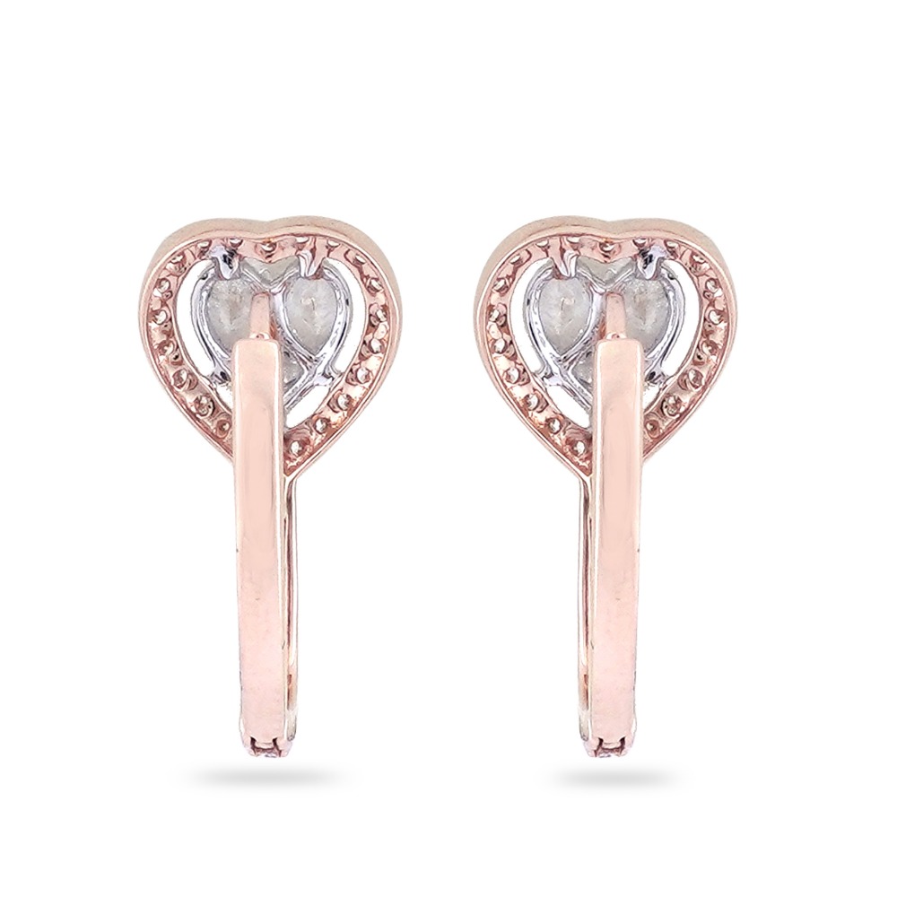 Unique Design Gold Diamond Earring - Image 4