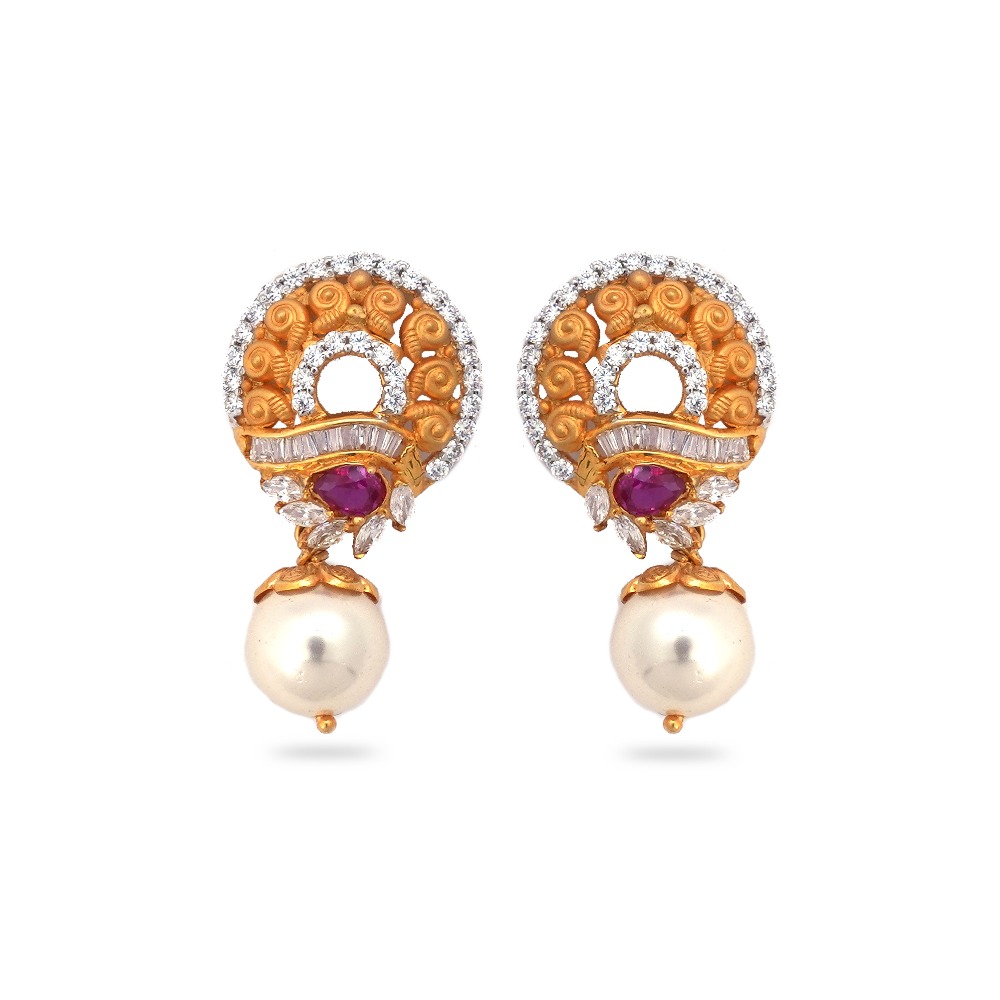 22K Gold Designer Pendant Set - Image 3