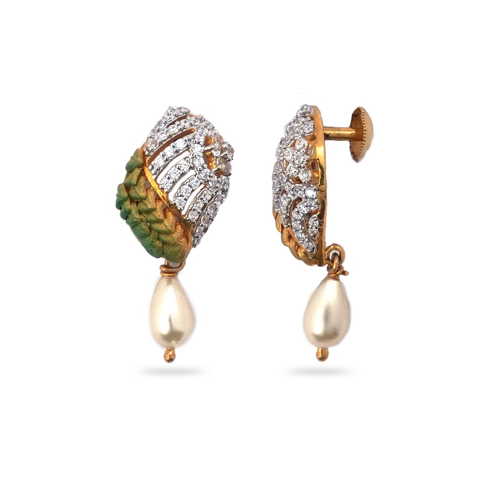 916 Gold Diamond Pendant Set - Image 4