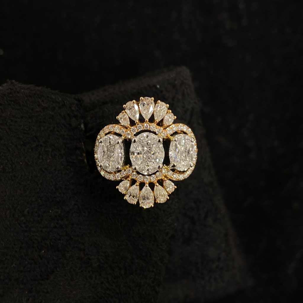 Fancy Solitare Diamond Ring