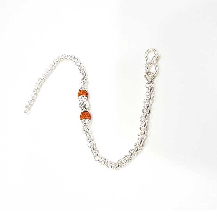 Silver Stylish Rakhi