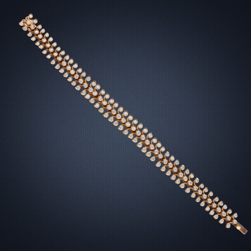 916 Gold Diamond Bracelet