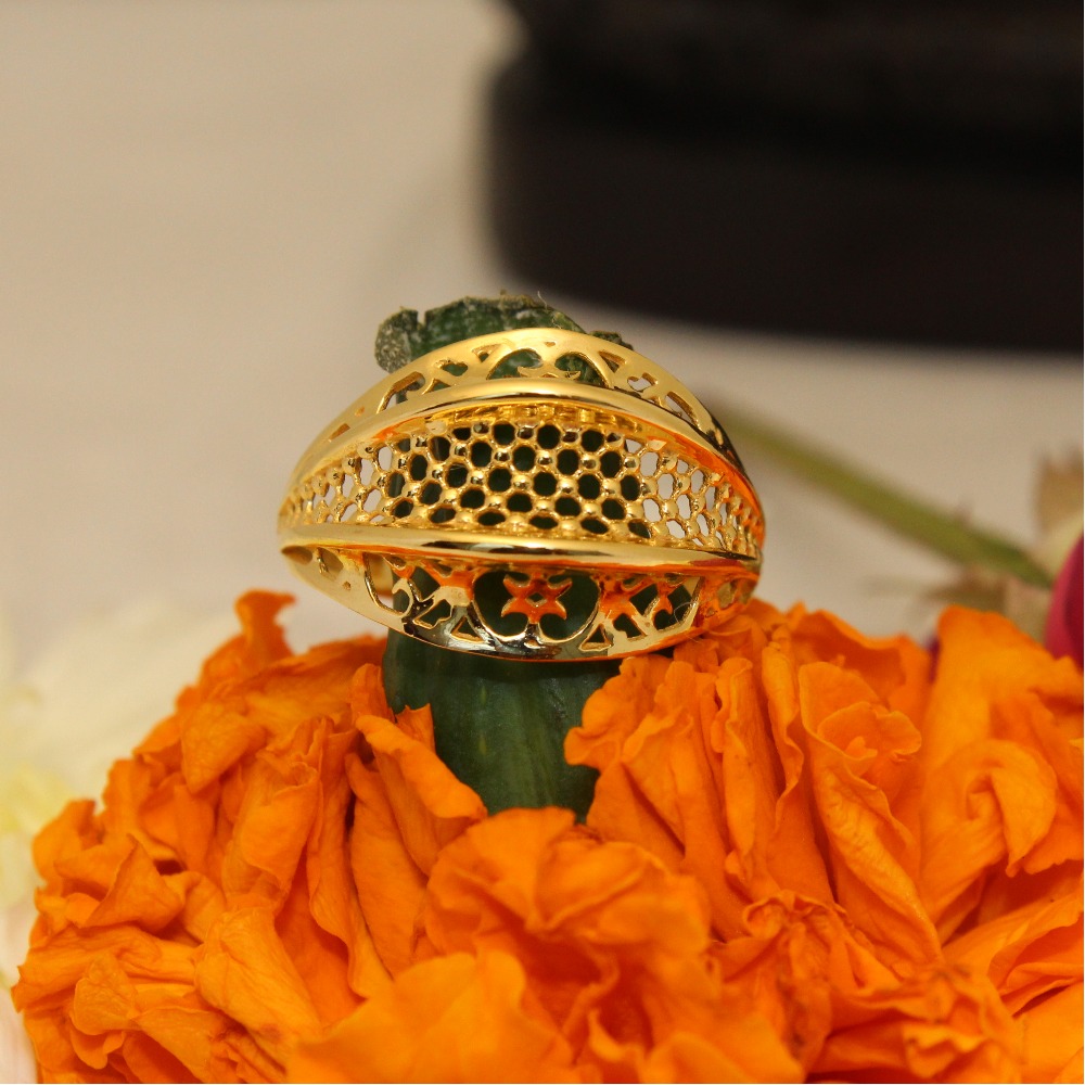 22KT Gold Plain Ladies Ring