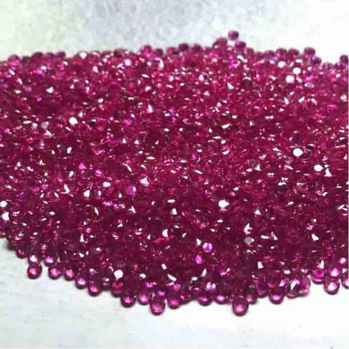 15ct round red cubic-zirconiacz