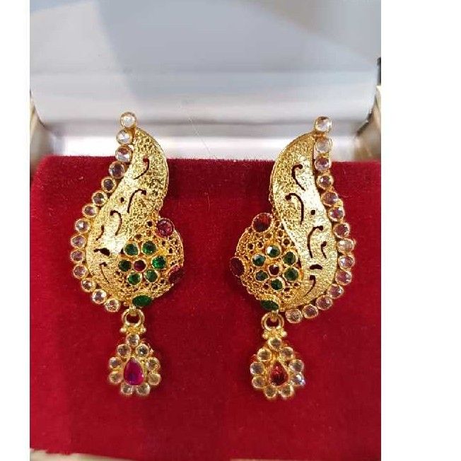 22KT Gold Attractive Long Earrings