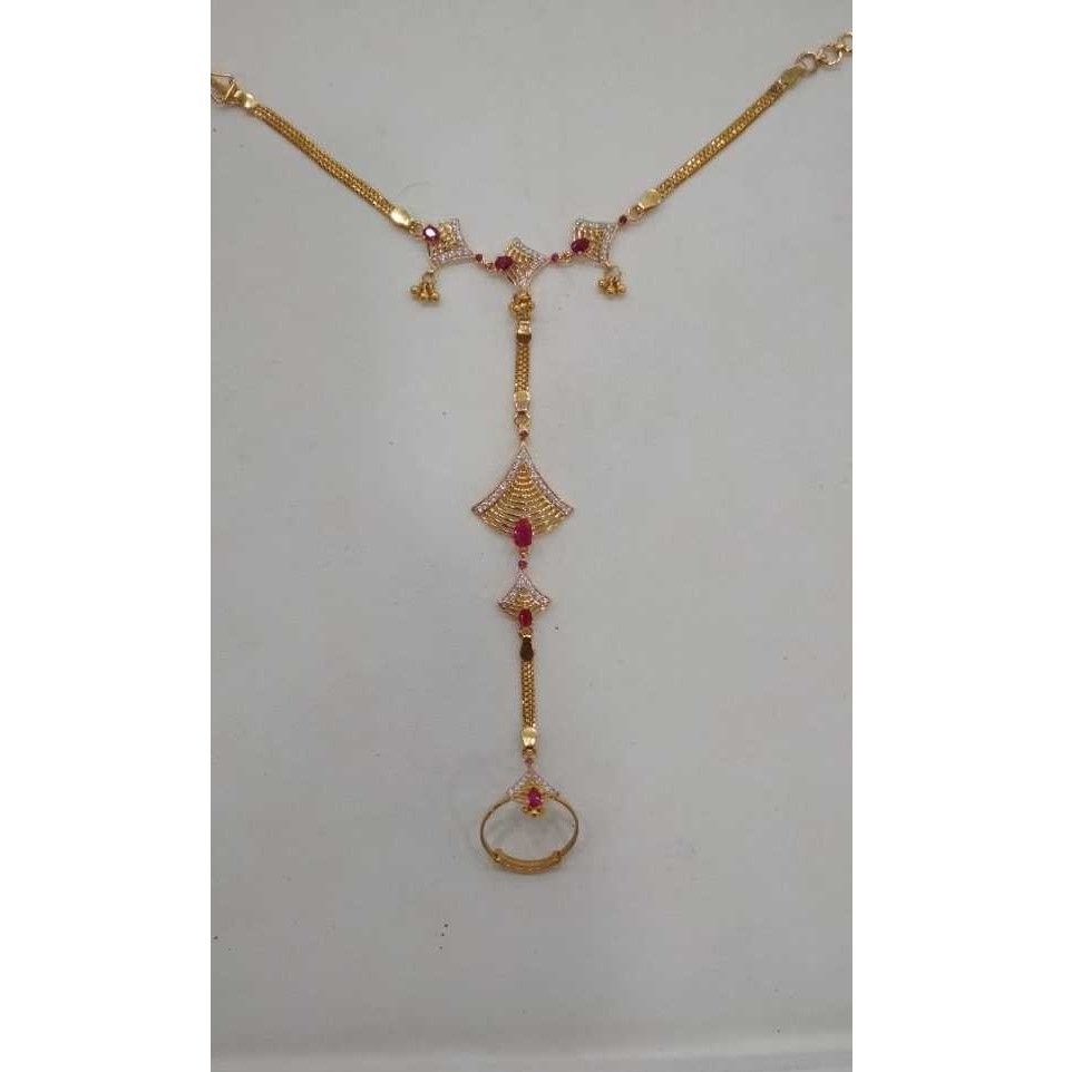 22KT Gold Antique Style Ladies Pocha