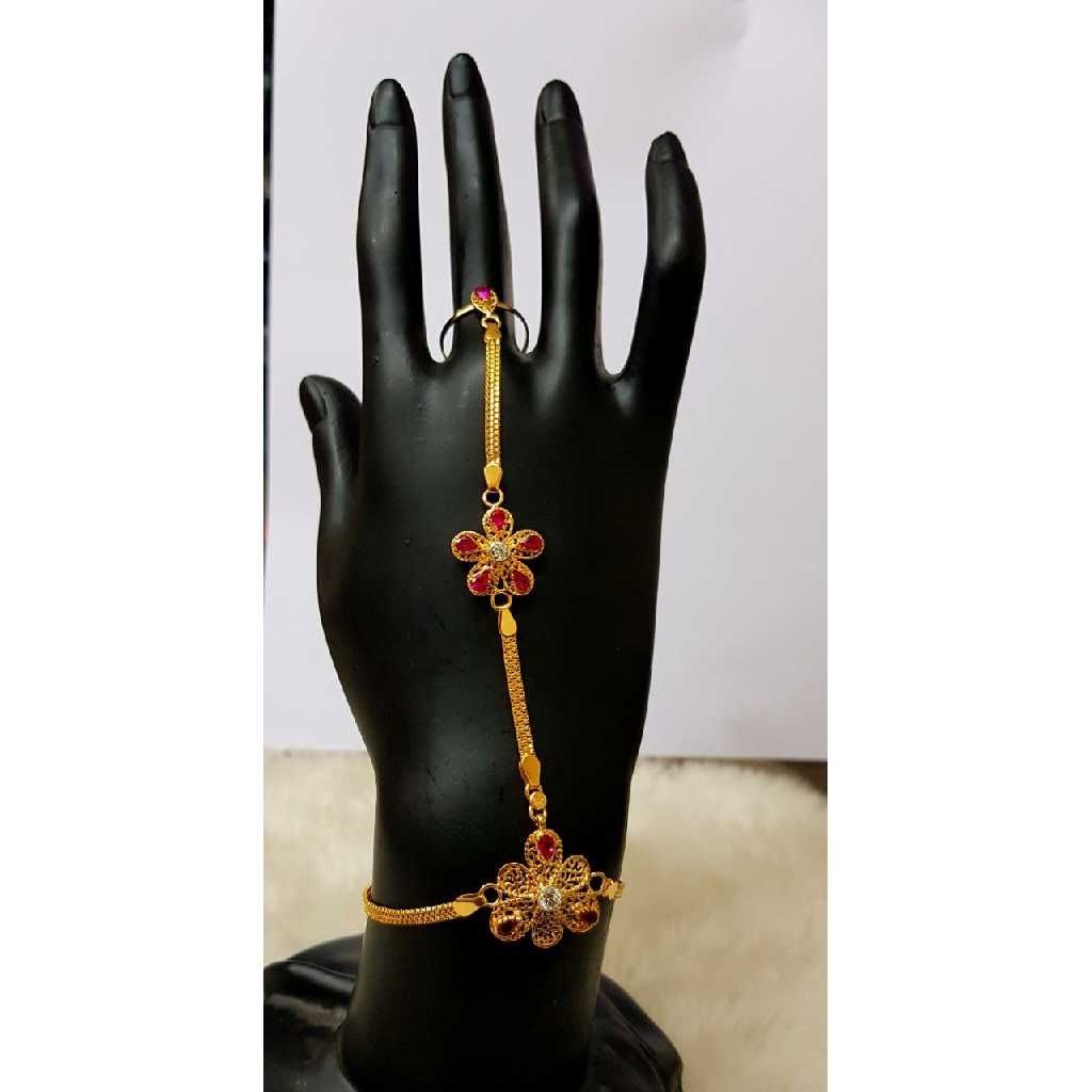 Simple Style Gold Ladies Hath Phool