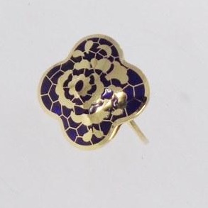 Antique 916 Gold Meenakari Ladies Ring