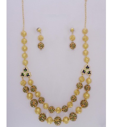 Fancy 916 Gold Meenakari Mug Mala