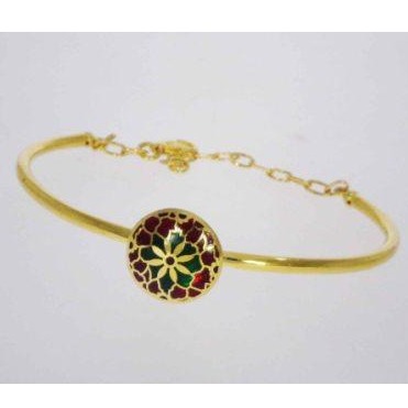 916 Gold Kada Style Ladies Bracelet