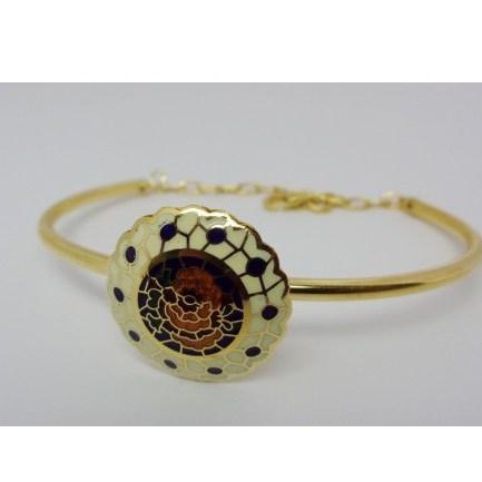 916 Gold Meenakari Bangles Style Bracelet