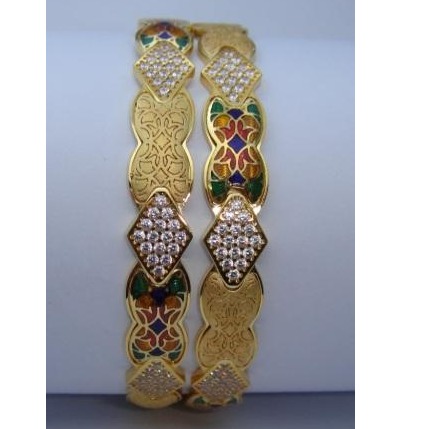 916 Gold CNC Mina Bangles