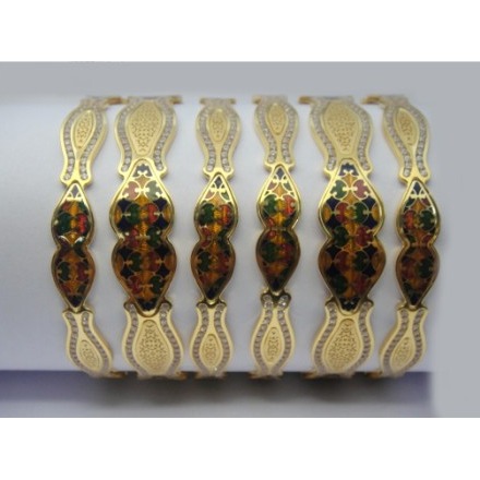 916 GOLD CNC MINA BANGLES