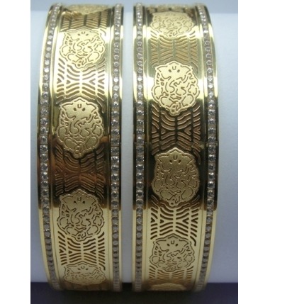 916 GOLD CNC LASER CUTTING BANGLES