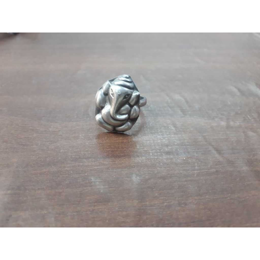 Silver 925 Designer Ganesha Ring