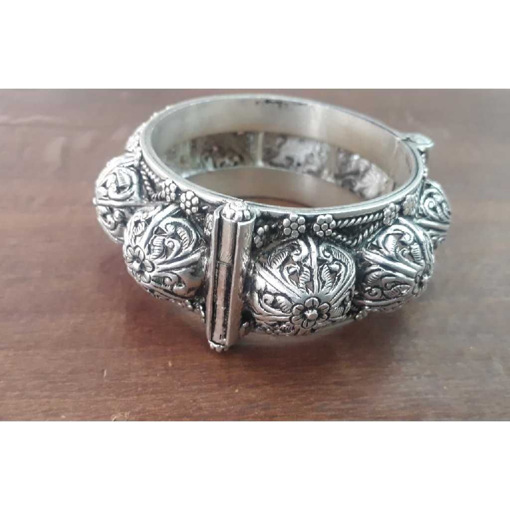 Sterling Silver 925 Modern Bangle (Kada)