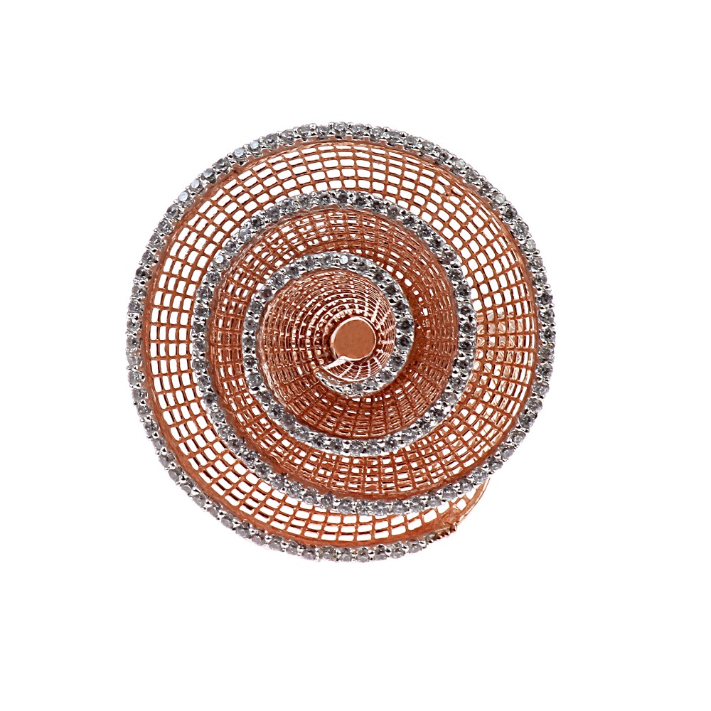 Light Weight Ladies Round Diamond Ring ( Pieces )