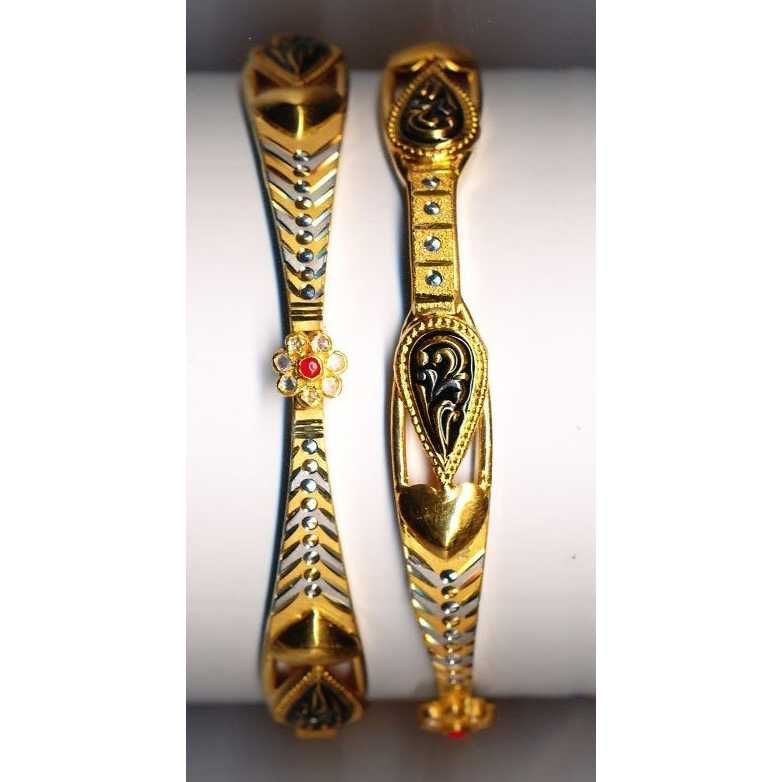 916 Gold Designer Bangles