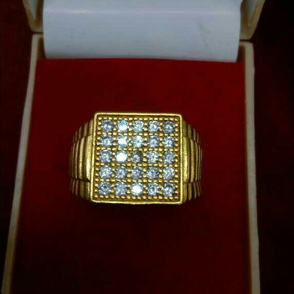 Designer Fancy Gents Yellow Ring