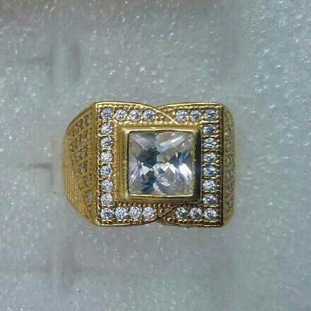 Designer Brass AD Gents Ring