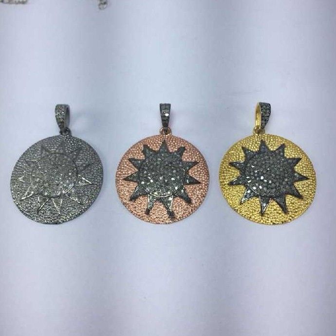 Silver Natural Diamond Pendant