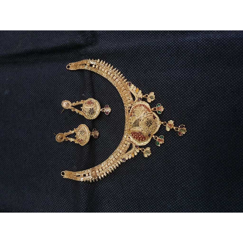 Special Gold Ladies Indian Necklace Set
