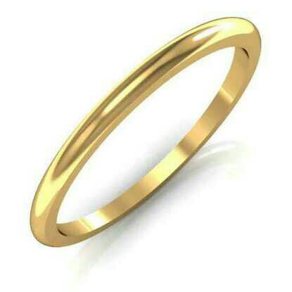 916 Plain Gold Rings