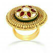 Artificial Round Stone Ring