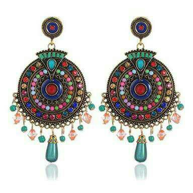 925 Silver Multicolor Fancy Earrings